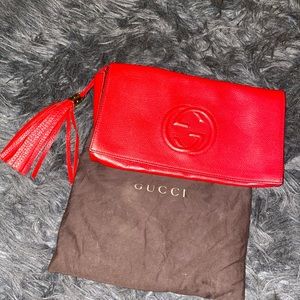 Red Gucci Soho Clutch